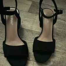 TULIPANO Damen Sandalen EU 38 Schwarz Kunstle...