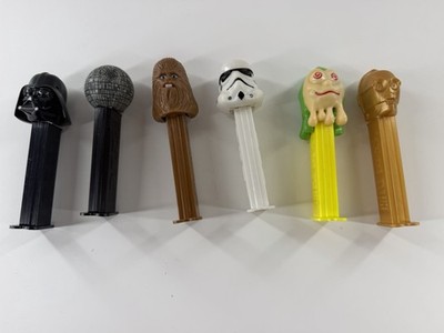 Vintage PEZ Dispenser Lot Star Wars Ghostbusters Slimy Sid C3PO Vader