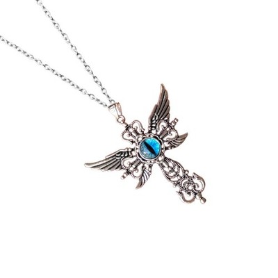 Winged Crosses Pendant Necklace Versatile Neckchain Neck Adornment
