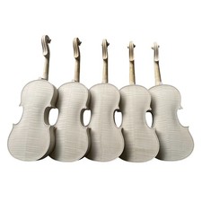 4/4 Professional Violin European Flame Maple Back Spruce Handmade Unfinished DIY