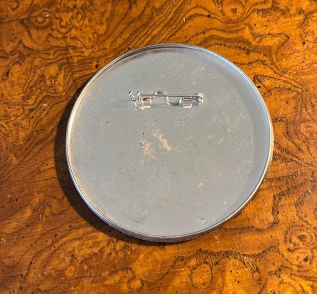 Cleveland Indians MLB retired metal Pinback Chief Wahoo INDIAN SLUGGER Button - Image 2 of 2