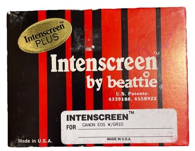 Beattie Intenscreen Plus For Canon EOS w/ Grid | Vintage | Excellent Condition