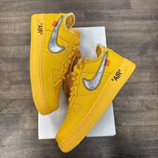 Nike Air Force 1 Low OFF-WHITE University Gold Metallic Nike Air Force 1 Low OFF-WHITE University Gold Metallic