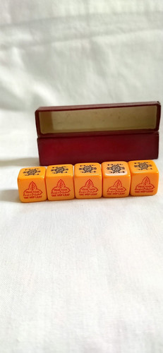 Vintage "The Hop Brand" Poker Dice Set - Picture 1 of 6
