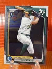 Nick Kurtz 2024 Bowman 1st Chrome Draft Card # BDC-56 Athletics