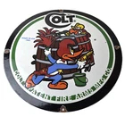 Vintage Colt Firearms Sign - Porcelain Pistols Guns Ammo Gas Pump Service Sign