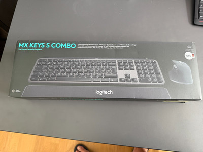 Logitech MX Keys S Combo kabellose Tastatur & Maus Set, QWERTZ Deutsch, graphite
