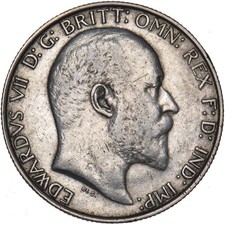 1907 Florin - Edward VII British Silver Coin - Nice
