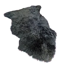 Super Area Rugs Soft and Fluffy Sheepskin Rug -Dark Dune