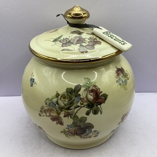 Robert Gordon Pottery Australia Floral Biscuit Jar (H3) S#535