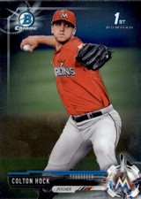 2017 Bowman Chrome Draft Baseball Card #BDC196 Colton Hock
