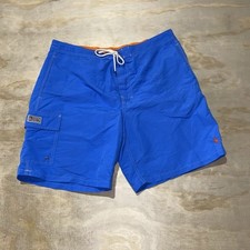 Polo Ralph Lauren Swimwear Mens Mesh Lined Drawstring Blue Trunks Board Short XL