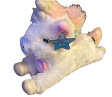 FAO Schwarz Unicorn Plush Stuffed Animal with LED Lights and Sound 15  With Tags