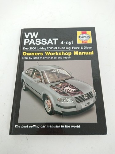 VW Passat 4-Cyl Haynes Workshop Manual 4279 (2000–2005 Petrol & Diesel) Guide