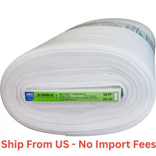 Pellon 987F Fusible Fleece Craft Sewing Fabric 45"x10 Yards by the Bolt, White