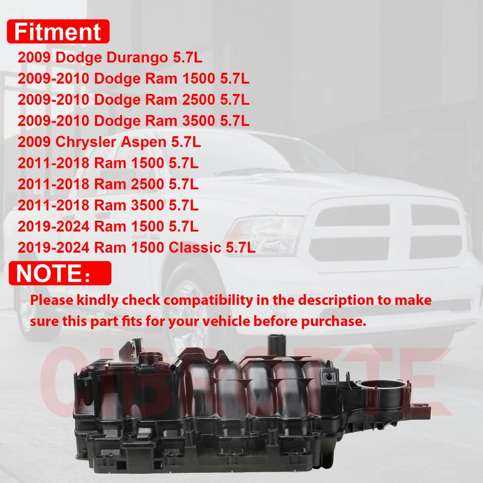 ⭐68194114AC Engine Intake Manifold for 09-10 Dodge Ram 1500 11-24 Ram 1500 5.7L⭐ - Image 3 of 4