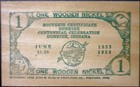1953 DATED Dunkirk Indiana AUNT MOLLY'S Bakery 1 Wooden Nickel Token   NR — photo 1