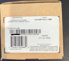 control4 fan speed Contemporary Midnight Black Controller! NEW!  C4-4SF-120-C-SW