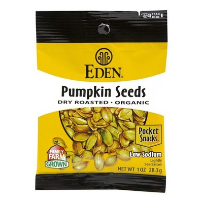 Eden Organic Pumpkin Seed Snacks Pack Of 12 Low Sodium Gluten Free 1 Ounce