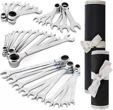 32-Piece Ratcheting Combination Wrench Set, 20 PCS Combo Wrench Set  12P CS Stu