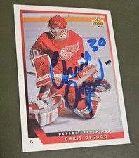 SIGNED 1993-94 Upper Deck #519 CHRIS OSGOOD Rookie Card RC. rookie card picture