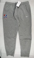 USA Wrestling Nike Men's Fleece Heather Grey Sweatpants Brand New Sz 2XL