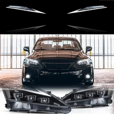 For 2006-2013 Lexus IS250 IS350 ISF LED Projector 2*Headlights W/Animation & SEQ