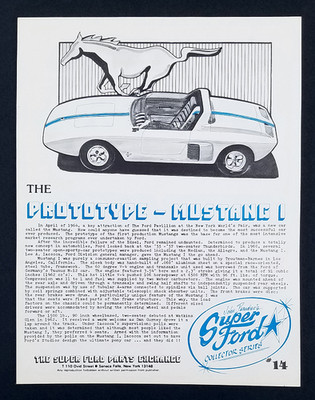 Ford GT Mustang I Prototype Pony Car SUPER FORD MAGAZINE Collector Literature
