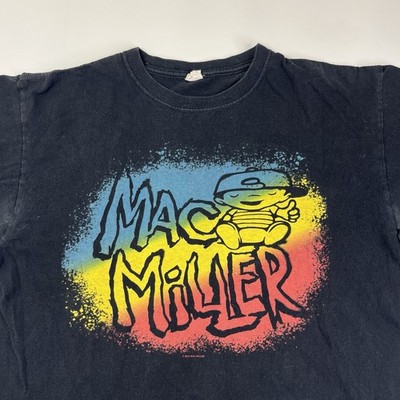 2012 Mac Miller Thumbs Up Kid Black/ Tie Dye T-shirt - Size Large