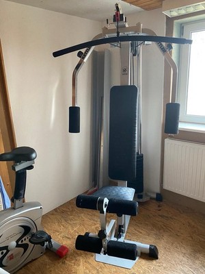Kettler Heim-Fitnessstudio Kraftstation verstellbar Metall Klimmzug Bankpresse