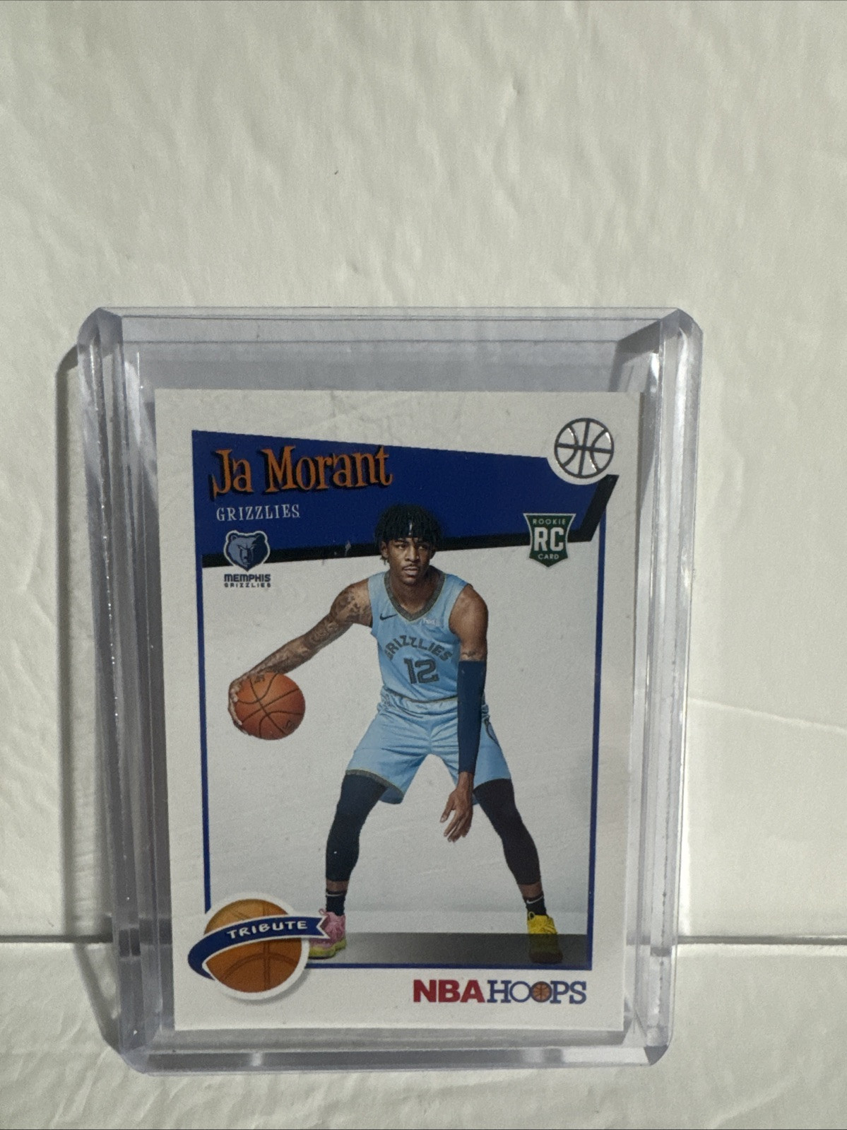 2019-20 NBA Hoops Ja Morant Tribute Rookie Card- Grizzlies
