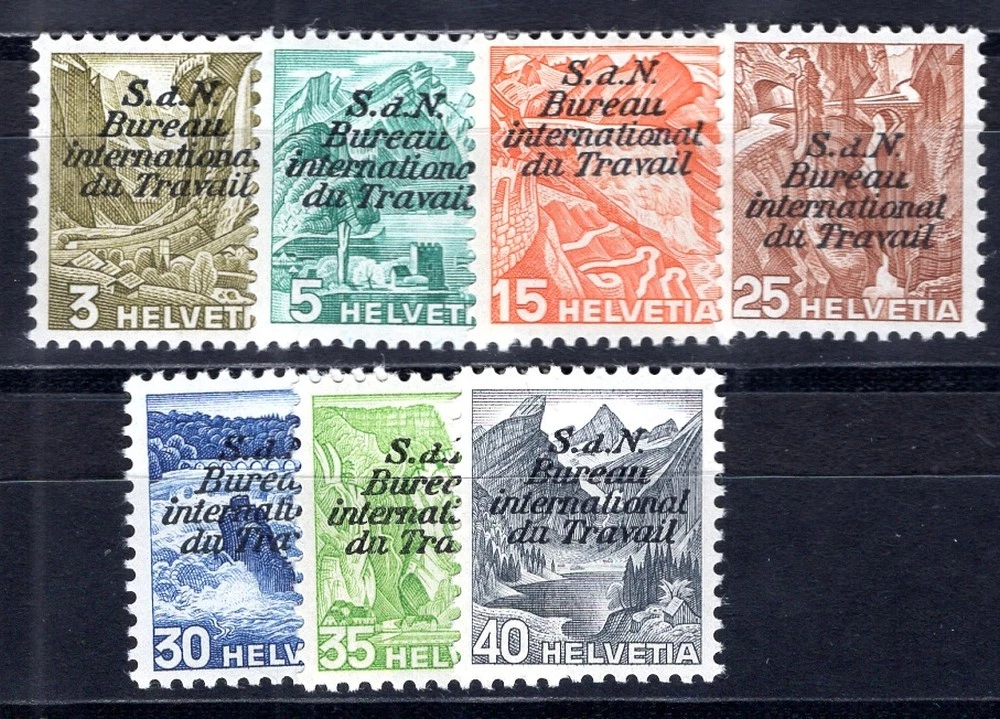 SCHWEIZ BIT 1937 39-40y,42y,44-47y ** POSTFRISCH TADELLOS (05781