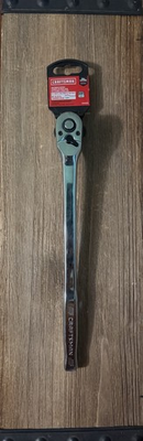 #ad NEW Craftsman 72 Tooth Full Polish 3 8 Quick Release LONG HANDLE Ratchet $40.00