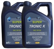 Motoröl ARAL Super Tronic K 5W-30 VW 50400 50700 MB 229.52 BMW LL04 2x4 Liter Motoröl ARAL Super Tronic K 5W-30 VW 50400 50700 MB 229.52 BMW LL04 2x4 Liter