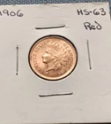 1906 indian head penny cent BU