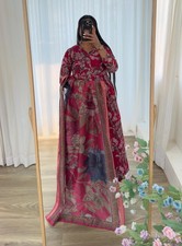 Indian Women Anarkali Gown with Dupatta Set Designer Party Wear Kurti Set Dress