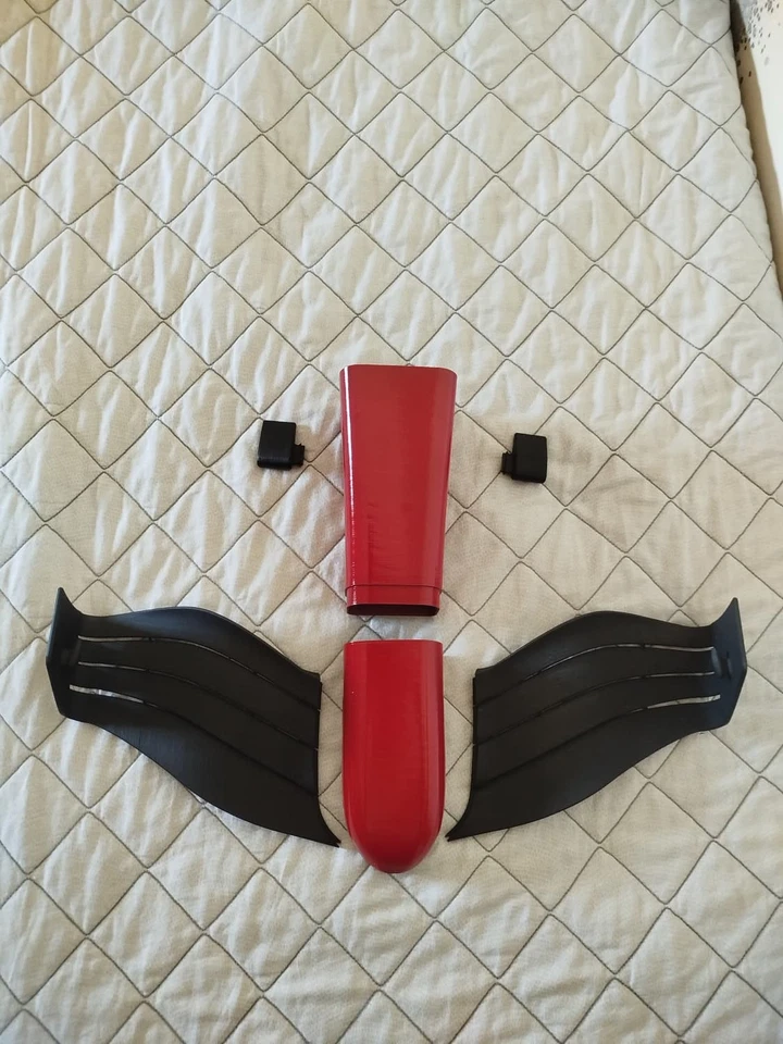 Replica Ala Anteriore F1 1:4 – Artigianale – Rosso Ferrari – Modellismo decor - Immagine 3 di 3