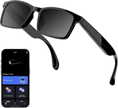 Lentes Inteligentes Gafas De Sol Bluetooth con Chat GPT Traductor Llamads Musica