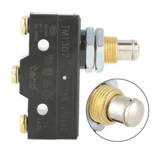 1 Pcs Black TM1307 Panel Mount Plunger Actuator Momentary Micro Limit Switch