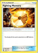 Pokemon SM - Crimson Invasion Fighting Memory 94/111 NM