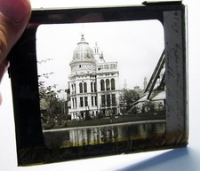 Paris Ausstellung 1889 Frankreich Antik Foto Zauberlaterne Dia #764