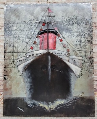Old Modern Handicrafts Titanic 3D Painting Hand Made Figurine Figure Deal