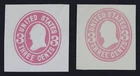 CKStamps: US Cut Square Stamps Collection Scott#U58 Unused NH NG #U59 H NG