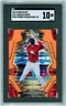 2023 Select Marcelo Mayer #121 FOTL Neon Orange Pulsar 7/8 Red Sox SGC 10