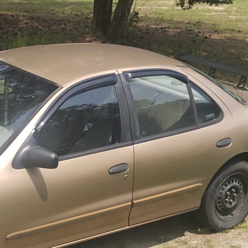 Tape-on Window Visor Side Window Deflector for 1995-2005 Pontiac Sunfire Sedan Foto 3 de 4