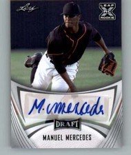 2021 Leaf Draft Autograph #BA-MM1 Manuel Mercedes XRC RC Rookie AUTO