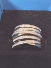 Diamond Highway Band Ring Genuine Natural Diamonds — photo 8