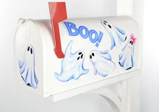 Mailbox Magnet Partial Cover Set of 5 cute Ghosts & a Boo! Halloween multi-use!