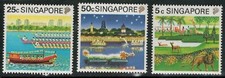 Lot 4611 Singapore 1990 Tourism Mint Never Hinged part set of 3