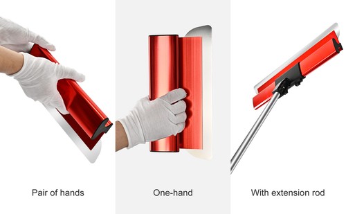 Juego de cuchillas para desnatar paneles de yeso cuchillas de 12"+22"+32" mango extensible - Imagen 6 de 12